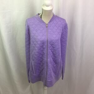 Isaac Mizrahi Live soho Quilted Bomber Jacket S